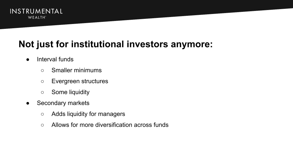 IW Annual Update - Porfolio Changes - Adding Exposure to Private Markets 1